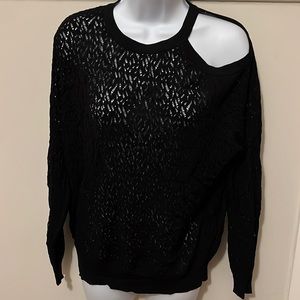 Sandro Lace Long Sleeve Blouse